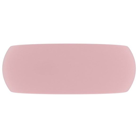 kerek matt rózsaszín kerámia luxus mosdókagyló 40 x 15 cm