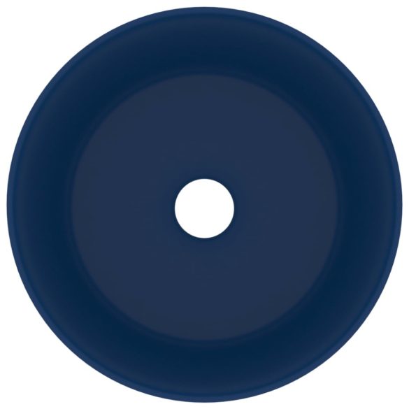 kerek matt sötétkék kerámia luxus mosdókagyló 40 x 15 cm