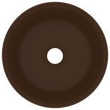 kerek matt sötétbarna kerámia luxus mosdókagyló 40 x 15 cm