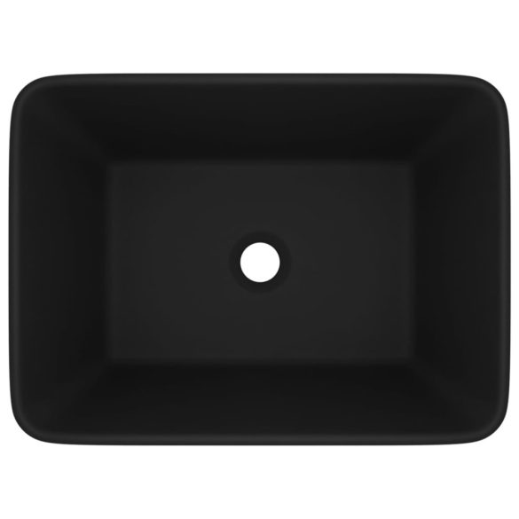 matt fekete kerámia luxus mosdókagyló 41x30x12 cm