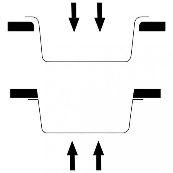 bézs gránit konyhai mosogatótálca túlfolyóval