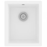 fehér gránit konyhai mosogatótálca túlfolyóval