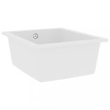 fehér gránit konyhai mosogatótálca túlfolyóval