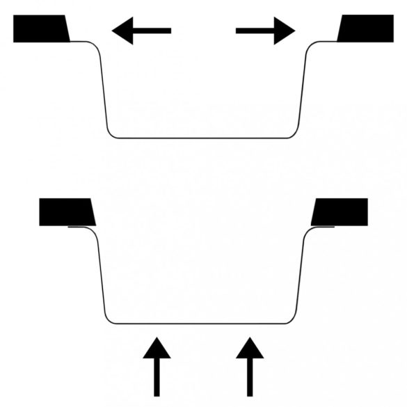 fehér gránit konyhai mosogatótálca túlfolyóval