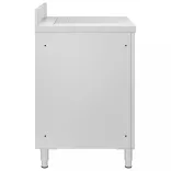 rozsdamentes acél kereskedelmi konyhaszekrény csepegtetővel