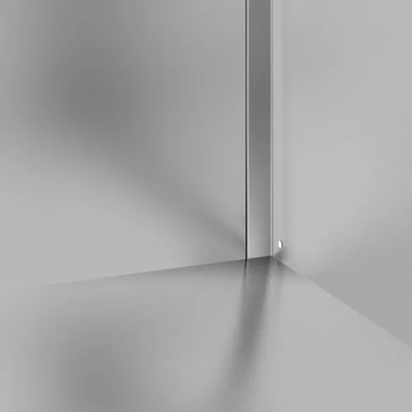 rozsdamentes acél kereskedelmi munkapult szekrénnyel 60x60x96 cm