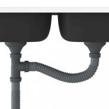 ezüst rozsdamentes acél dupla konyhamosogató 1200x600x155 mm