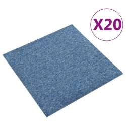 20 db kék szőnyegpadlólap 5 m² 50 x 50 cm