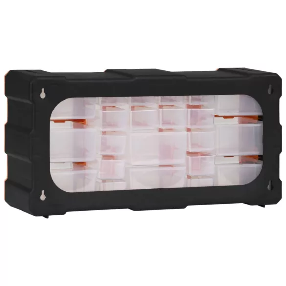 többfiókos szervező 22 fiókkal 49 x 16 x 25,5 cm