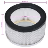 2 db mosható HEPA-szűrő hamuporszívóhoz