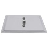 négyszögletes rozsdamentes acél esőztető zuhanyrózsa 30x30 cm