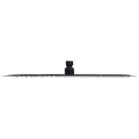 fekete kerek rozsdamentes acél esőztető zuhanyfej 40 cm