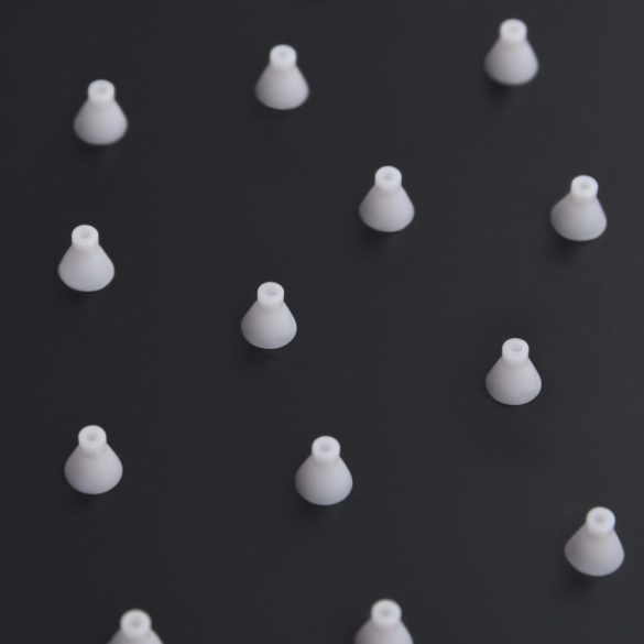 fekete négyszögletes rozsdamentes acél esőztető zuhanyfej 20x20 cm