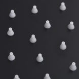 fekete négyszögletes rozsdamentes acél esőztető zuhanyfej 25x25 cm