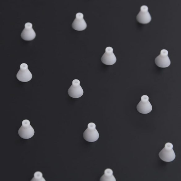 fekete négyszögletes rozsdamentes acél esőztető zuhanyfej 25x25 cm