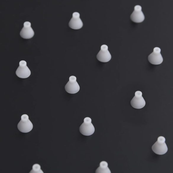 fekete négyszögletes rozsdamentes acél esőztető zuhanyfej 40x30 cm