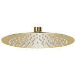 aranyszínű kerek rozsdamentes acél esőztető zuhanyrózsa 20 cm