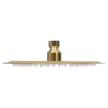 aranyszínű kerek rozsdamentes acél esőztető zuhanyrózsa 20 cm