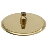 aranyszínű kerek rozsdamentes acél esőztető zuhanyrózsa 20 cm