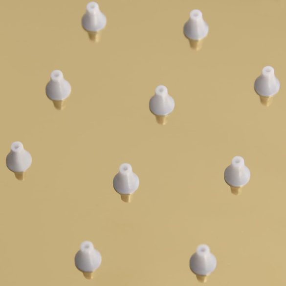 aranyszínű négyszögletes rozsdamentes acél esőztető zuhanyfej 20x20 cm