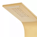 aranyszínű 201-es rozsdamentes acél ívelt zuhanypanel rendszer