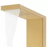 aranyszínű 201 típusú rozsdamentes acél zuhanypanelrendszer