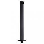 fekete négyszögletes rozsdamentes acél zuhanytartókar 40 cm