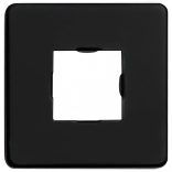 fekete négyszögletes rozsdamentes acél zuhanytartókar 40 cm