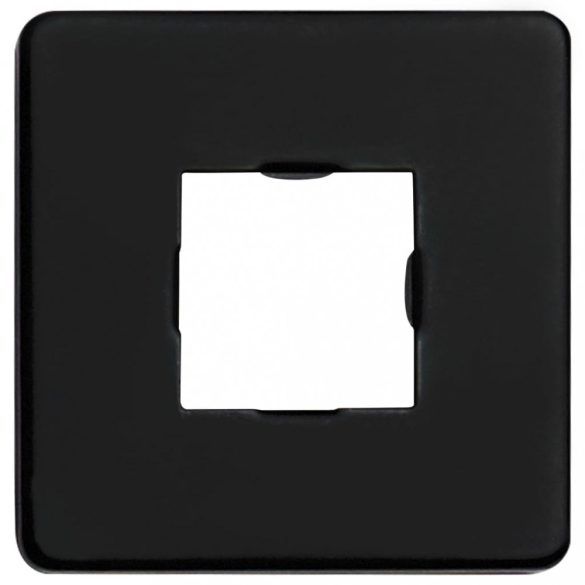 fekete négyszögletes rozsdamentes acél zuhanytartókar 40 cm