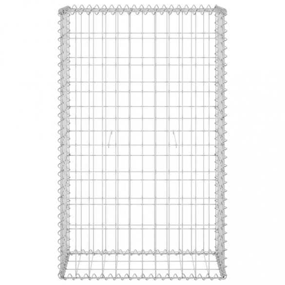 horganyzott acél gabion fal fedéllel 60 x 30 x 100 cm