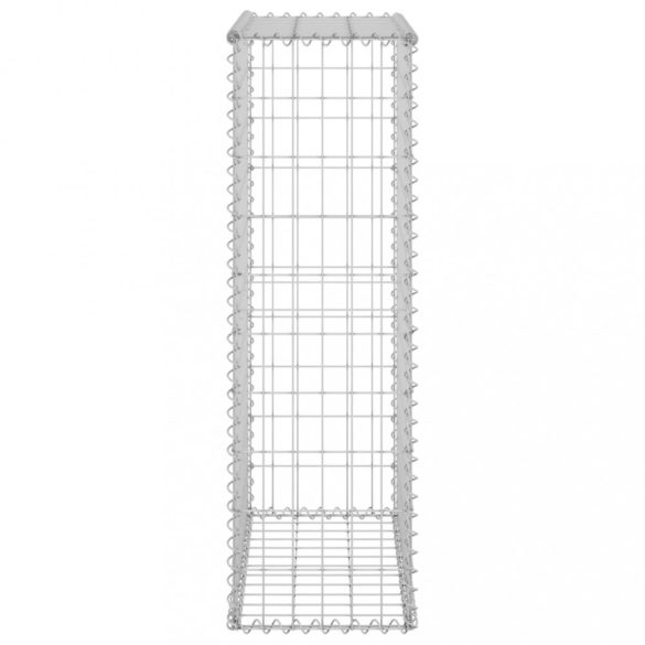 horganyzott acél gabion fal fedéllel 60 x 30 x 100 cm