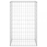 horganyzott acél gabion fal fedéllel 60 x 50 x 100 cm