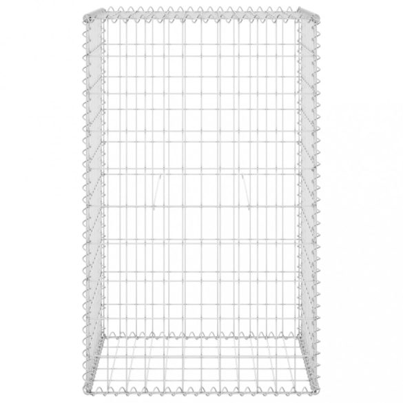 horganyzott acél gabion fal fedéllel 60 x 50 x 100 cm