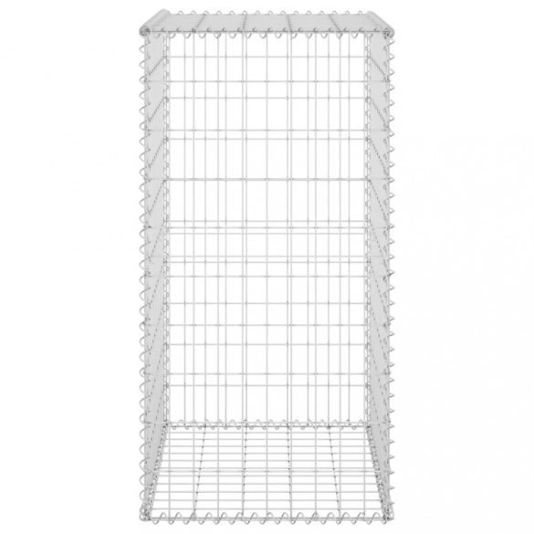 horganyzott acél gabion fal fedéllel 60 x 50 x 100 cm