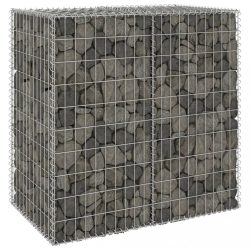 horganyzott acél gabion fal fedéllel 100 x 60 x 100 cm