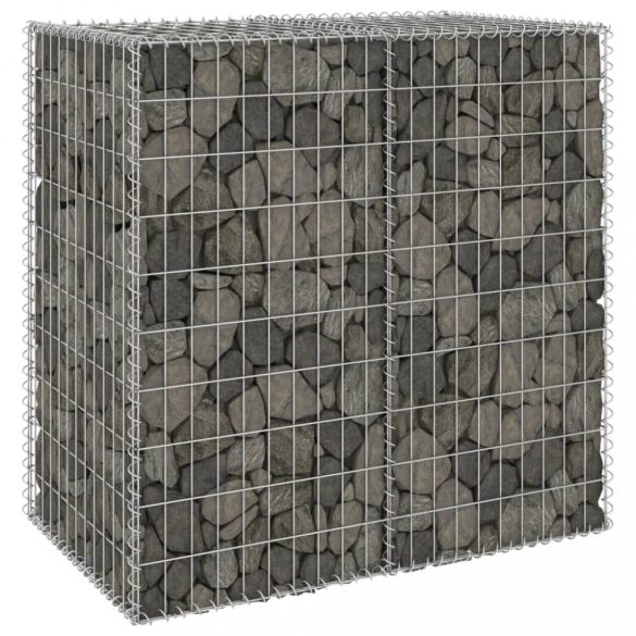 horganyzott acél gabion fal fedéllel 100 x 60 x 100 cm