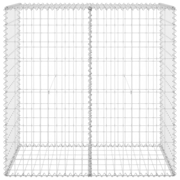 horganyzott acél gabion fal fedéllel 100 x 60 x 100 cm