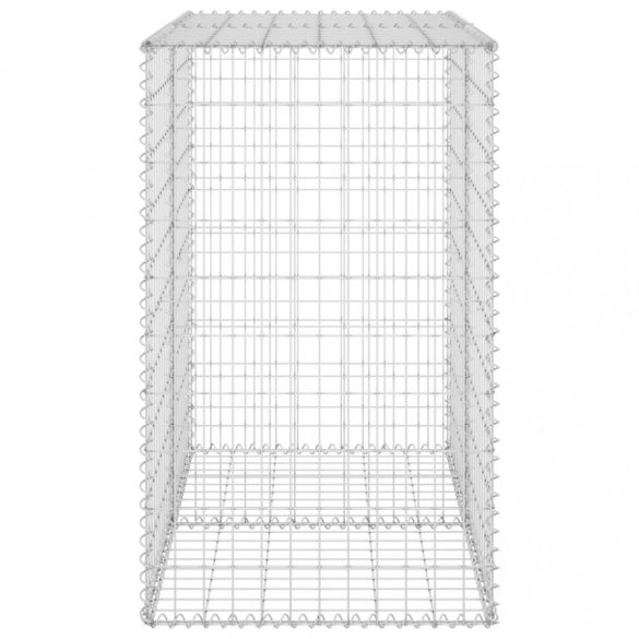 horganyzott acél gabion fal fedéllel 100 x 60 x 100 cm