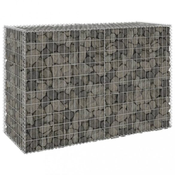 horganyzott acél gabion fal fedéllel 150 x 60 x 100 cm