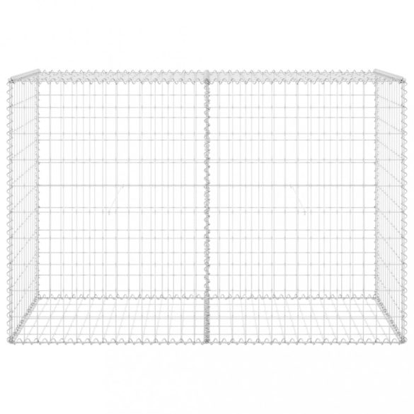 horganyzott acél gabion fal fedéllel 150 x 60 x 100 cm