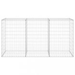 horganyzott acél gabion fal fedéllel 200 x 60 x 100 cm