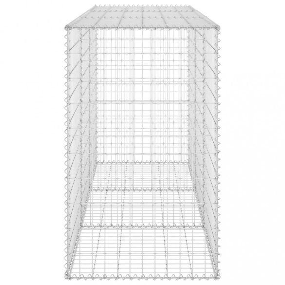 horganyzott acél gabion fal fedéllel 200 x 60 x 100 cm