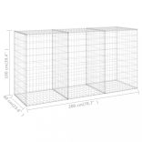 horganyzott acél gabion fal fedéllel 200 x 60 x 100 cm