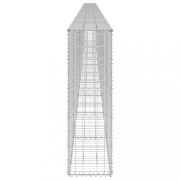 horganyzott acél gabion fal fedéllel 900 x 30 x 100 cm