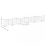 horganyzott acél gabion fal fedéllel 900 x 30 x 100 cm