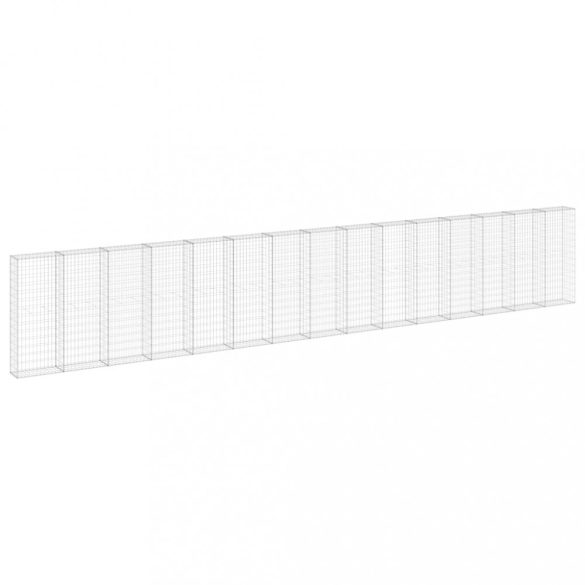 horganyzott acél gabion fal fedéllel 900 x 30 x 150 cm