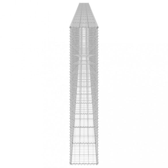 horganyzott acél gabion fal fedéllel 900 x 30 x 150 cm
