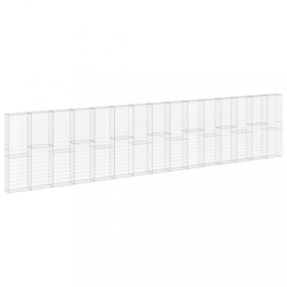 horganyzott acél gabion fal fedéllel 900 x 30 x 200 cm