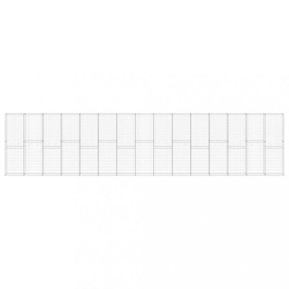 horganyzott acél gabion fal fedéllel 900 x 30 x 200 cm