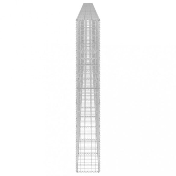horganyzott acél gabion fal fedéllel 900 x 30 x 200 cm